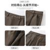 Women High Waist PU Leather Straight Wide Leg Pants Casual Loose Trousers