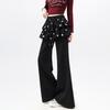 Falda con Dobladillo de Estrella Falsa de Dos Piezas para Niña 2026 Pantalones de Microcampana Adelgazantes - Estilo Casual de Primavera