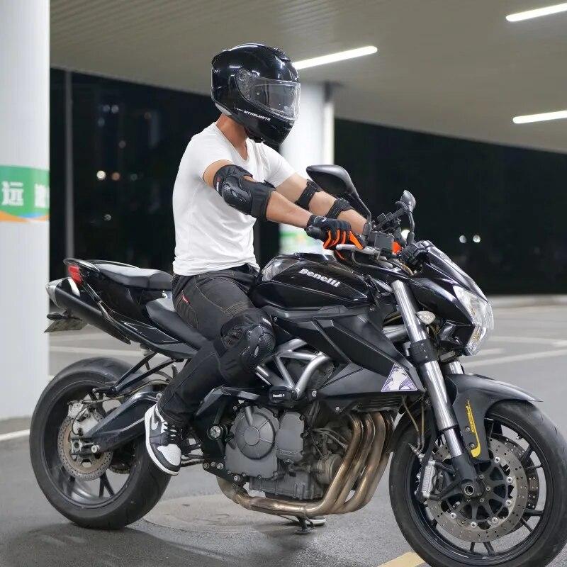 4Pcs/ VEMAR Knee Elbow Protector Motorcycle Men Women Accesorios