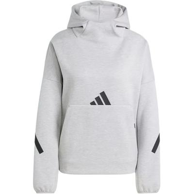 Z.N.E. Sportswear Hooded Pullover Sweatshirt Women Sweatshirt Gray JD9592