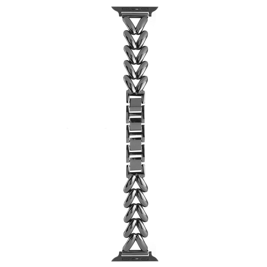 KALEBOL For Apple Watch Series 11 10 42mm/9 8 7 41mm/SE3 SE2 SE 6 5 4 40mm/3 2 1 38mm Watch Band Zinc Alloy Strap V-Shape