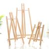 2pcs Wooden Easel For Painting,30/40/50cm Height Portable Folding Desktop Display Triangle Bracket,Art Supplies