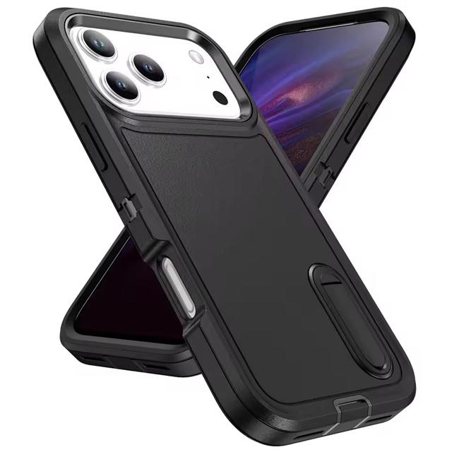 

3IN1 Hybrid Military Anti-Shock Strong Case For iPhone 17 Air 16 14 11 12 13 15 Pro Max Plus 16E PC Hard Holder Phone Cover For iPhone 13 Pro