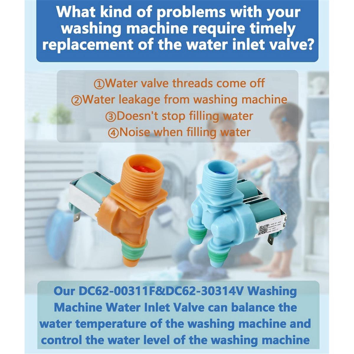 DC62-00311F&DC62-30314V Клапан подачи воды для стиральной машины Samsung — фото 6