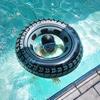 Aufblasbarer PVC-Reifenmuster-Schwimmring in neuartiger Form, individuell wählbarer Farbe, für Kinder, Frauen, Männer, Sommer, Schwimmbecken, schwimmend