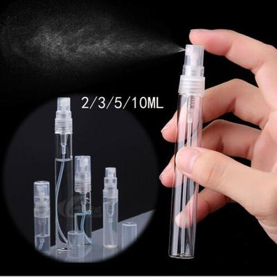 5 uds Mini lindo atomizador bomba de vidrio recargable Perfume Spray botella vacía