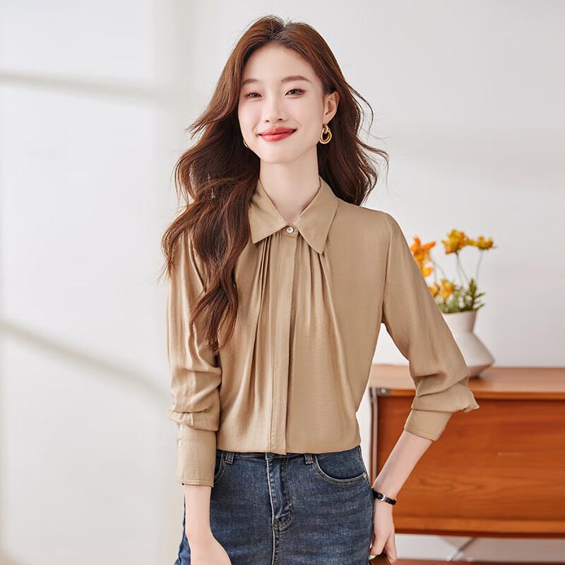 Women s Long-Sleeve Professional Commuter Shirt M