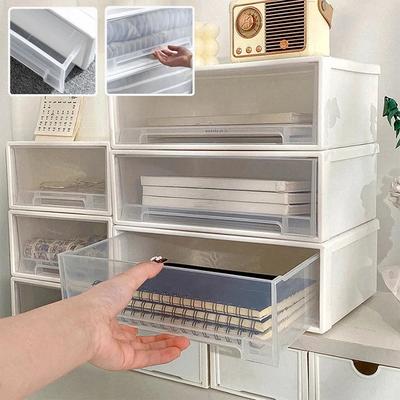 1PC with Drawers Plastic Box Desktop Organizer Drawer,Single Layer Stackable Cosmetic and Jewelry Sorting Box Drawer Divider Box