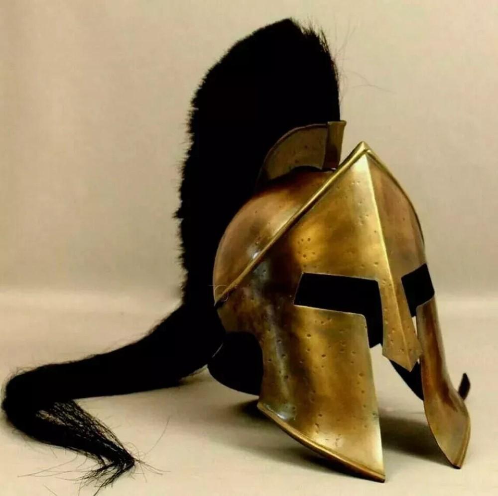 Handmade Authentic Movie Frank Miller “300” King Leonidas Spartan Helmet New