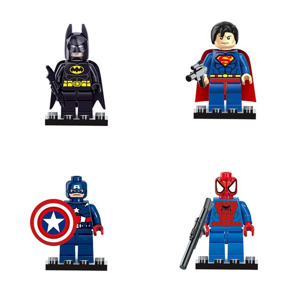 Superhero Building Blocks Toy Set With Diy Assembly For Kids Collectors