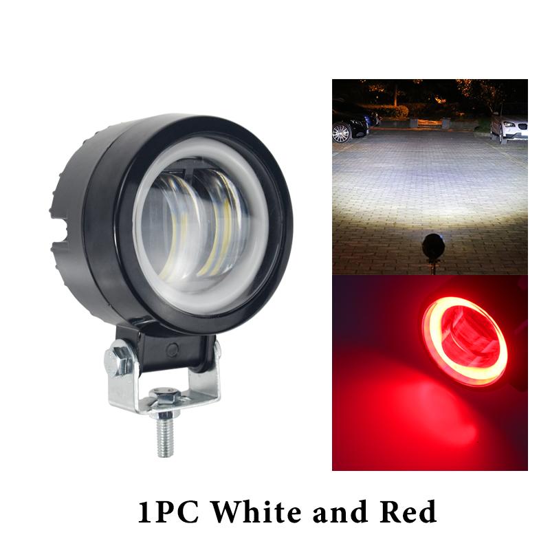 3INCH 20W Motorcycle LED Angel Eye Work Light Bar Spot Lamp Offroad Car Boat Truck SUV Pickup 12V 24V Driving Fog Lamp Headlight