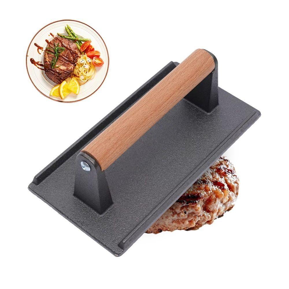 Heavy-Duty Steak Burger Press Flat Top Grill Hamburger Grinder Meat Press Board  Kitchen Gadgets