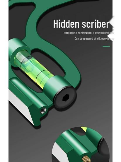 Multifunctional Stainless Steel 90° Angle Ruler for Woodworking