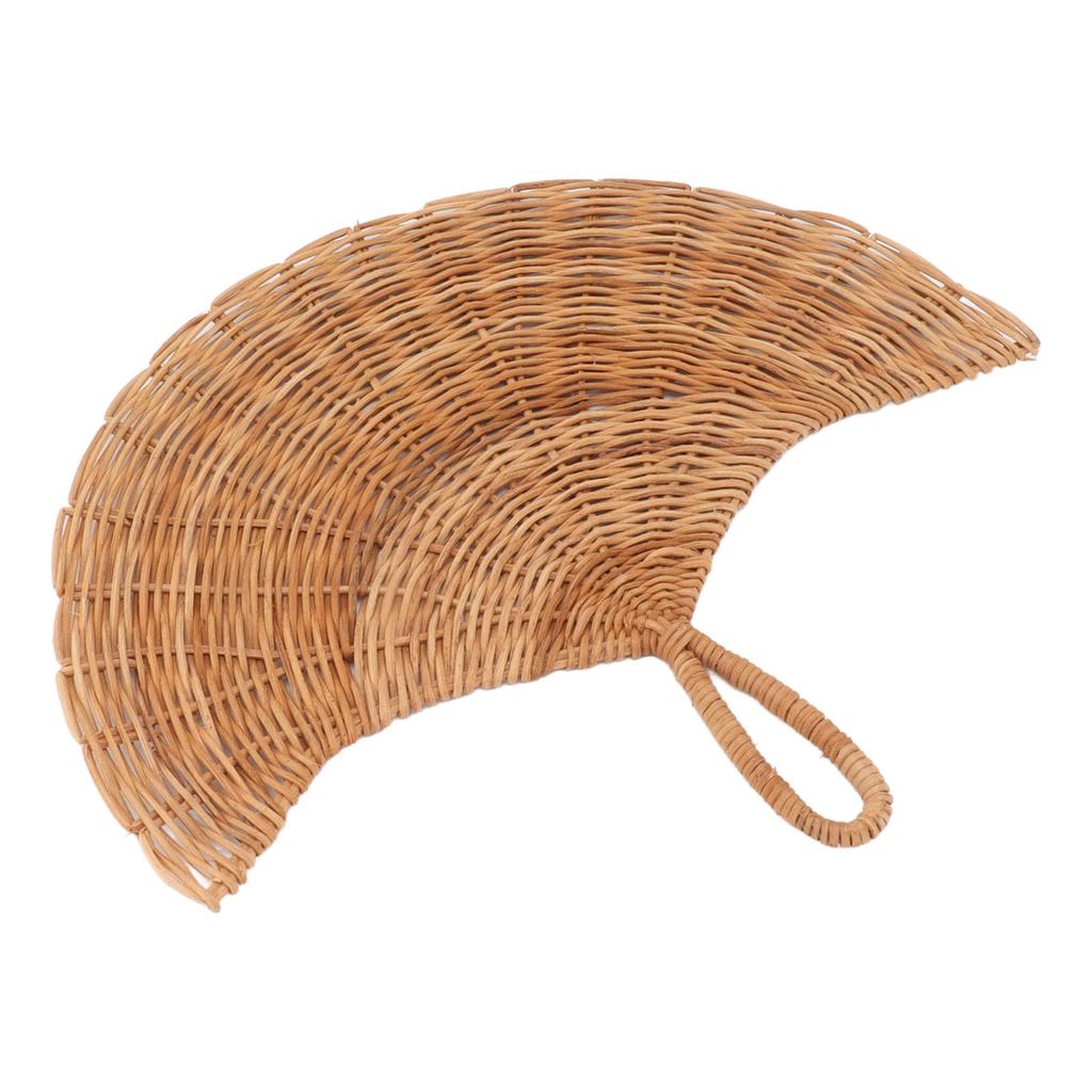 Decorazione da parete in rattan con ventaglio, stile nord europeo, decorazione da parete in rattan intrecciato e appeso per soggiorno