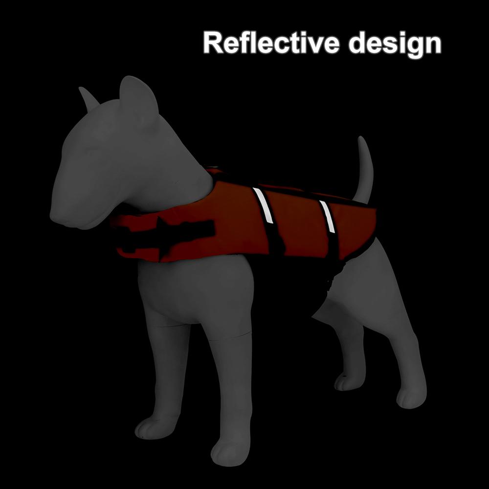 Orange Dog Life Vest Reflective Summer Pet Vest Jacket For Small Medium Big Dog Clothes Swim Suit