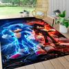 1Pc Sonic Adventure Team Sonic Carpet Rug Customizable Soft Washable Antislip Home Living Room Sofa Mats Personalized Rug 0917237