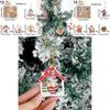 Adorable Wooden Christmas Ornaments Set Featuring Santa And Reindeer In Charming Designs