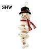 Kit uncinetto fai da te per principianti, Kit gancio da porta pupazzo di neve, Set decorazione da appendere artigianale fatto a mano per le feste, Natale, Parete, Finestra, Festa di Capodanno