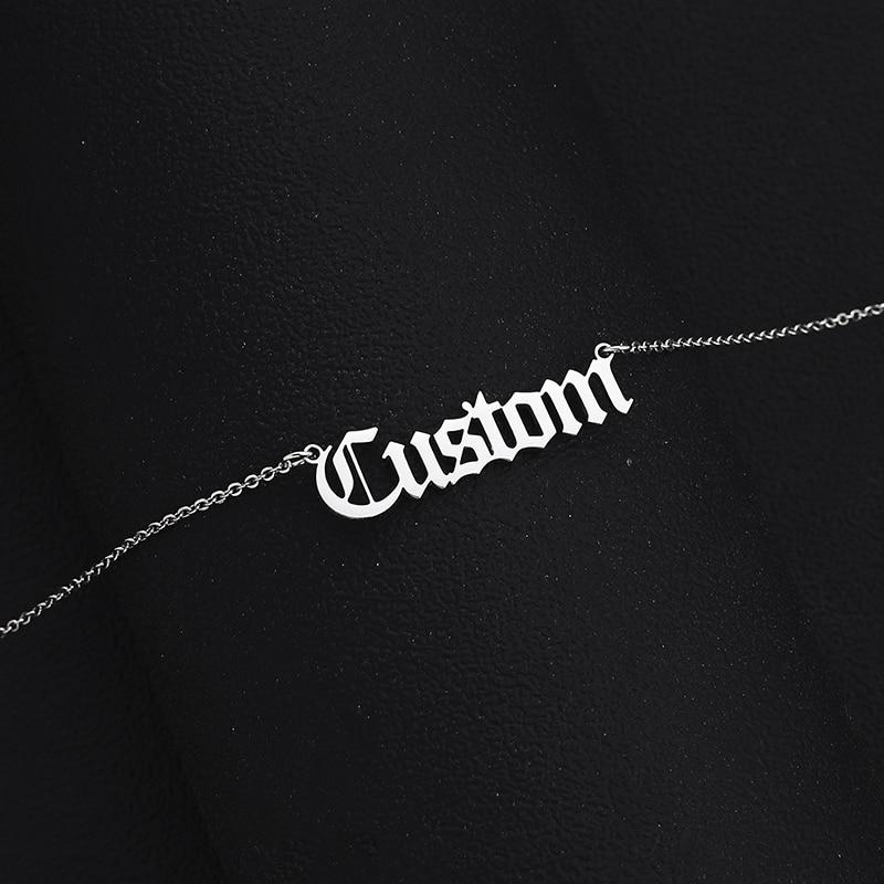 Personalized Custom Handwritten Name Necklace Art Signature Nameplate Necklace Unique Memorial Jewelry For Men Women Handwritten