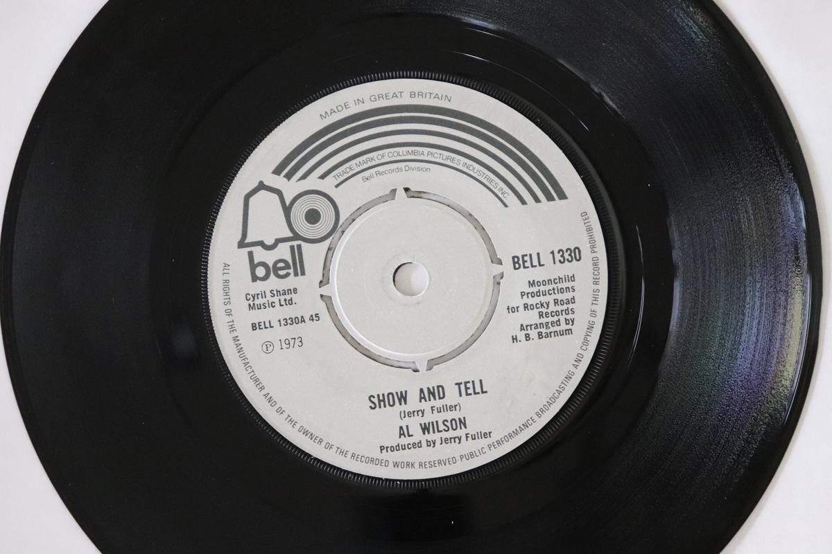 

7inch Record AL WILSON - Show And Tell BELL1330 Bell Records 1973 UK Soul/Funk Used