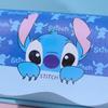 MINISO Cartoon Characters Large-capacity Transparent Double-layer Makeup Bag Student Hand-held Stationery Box Cartoon Storage Pencil Case