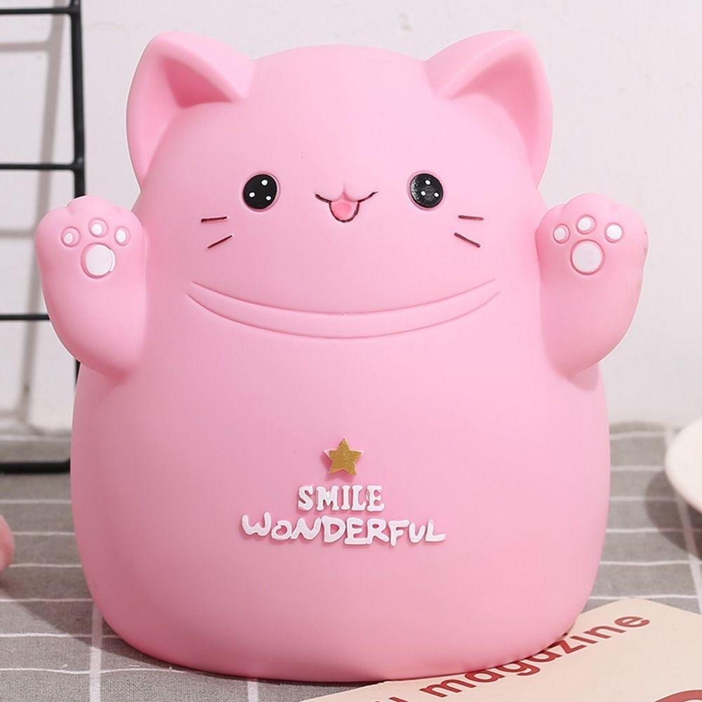 Fall Resistant Cat Piggy Bank Anti-fall Desktop Animal Ornaments Dog Saving Box  Children's Gift