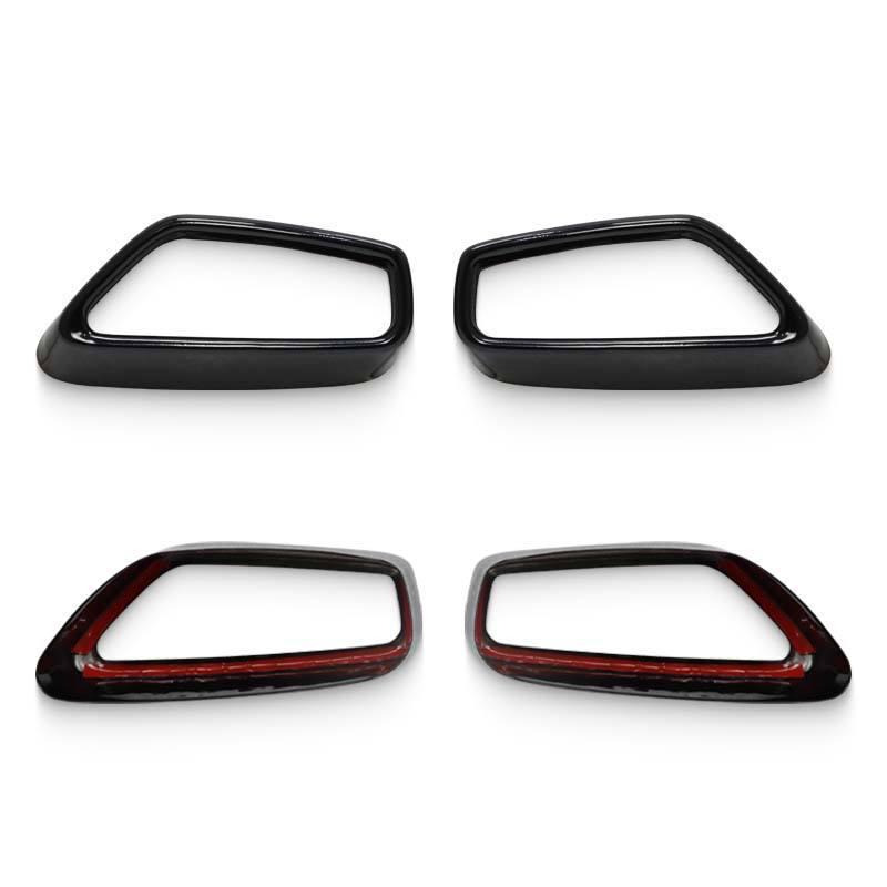 Black Stainless Steel Exhaust Tail Cover for BMW 5 Series G30/G31 (2019-2021)