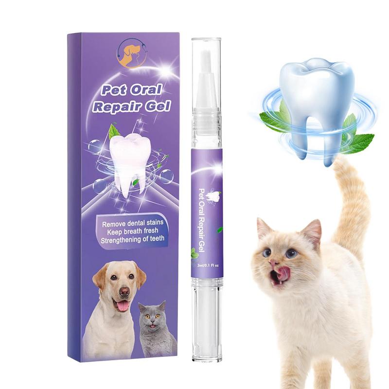 1ks Pet Orální regenerační gel na zuby Přírodní psí zubní pasta Gel Čistič na čištění zubů pro koťata Psy Kočky Osvěžovač dechu pro domácí mazlíčky