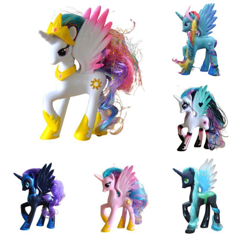 Pony Little My Figure Toy Unicorns Model Cake Topper Kids Xmas Gifts Birthday