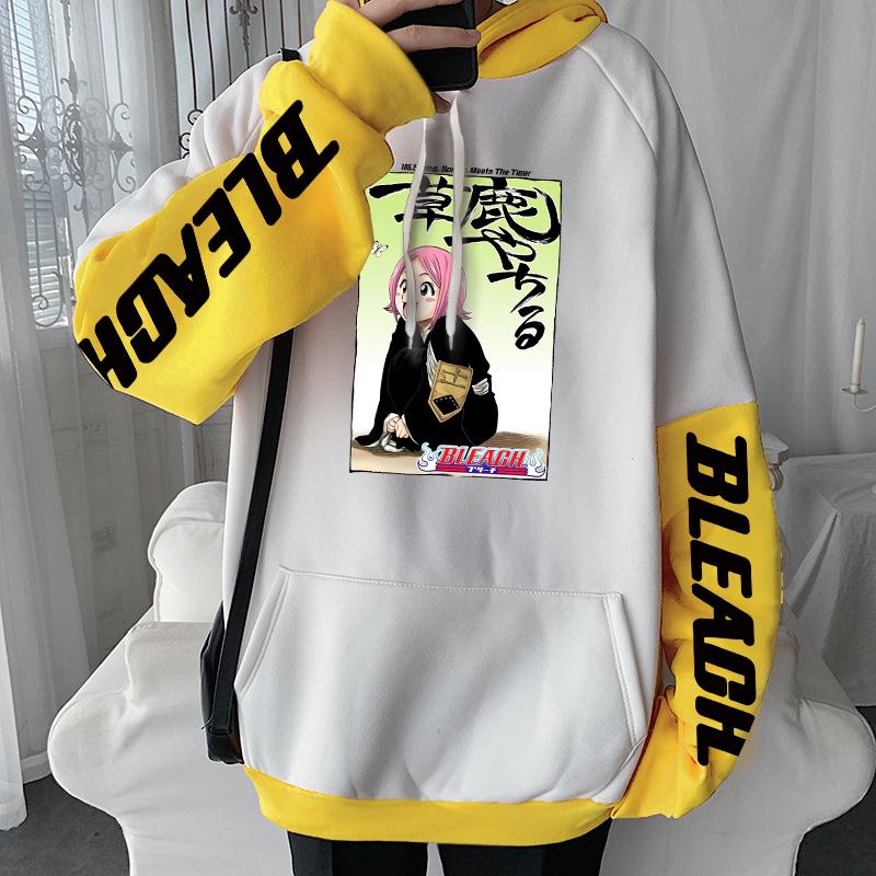 Bleach Yachiru Kusajishi Quente Anime Hoodies Outono Inverno Quente Kawaii Impresso Oversized Confortável Homens Mulheres Moletons