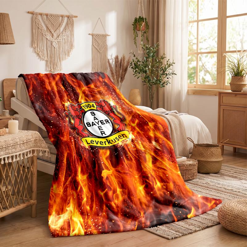 Bayer Leverkusen Fußball Druck Flanelldecke Weich Warm Sofa Bett Überwurfdecke Für Zuhause Büro Schlafzimmer