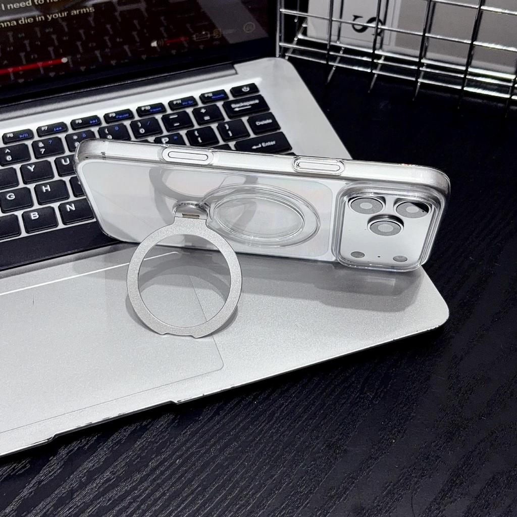 Husă Transparentă Rotativă Magnetică 360° pentru iPhone 17 Pro - Acoperire Completă