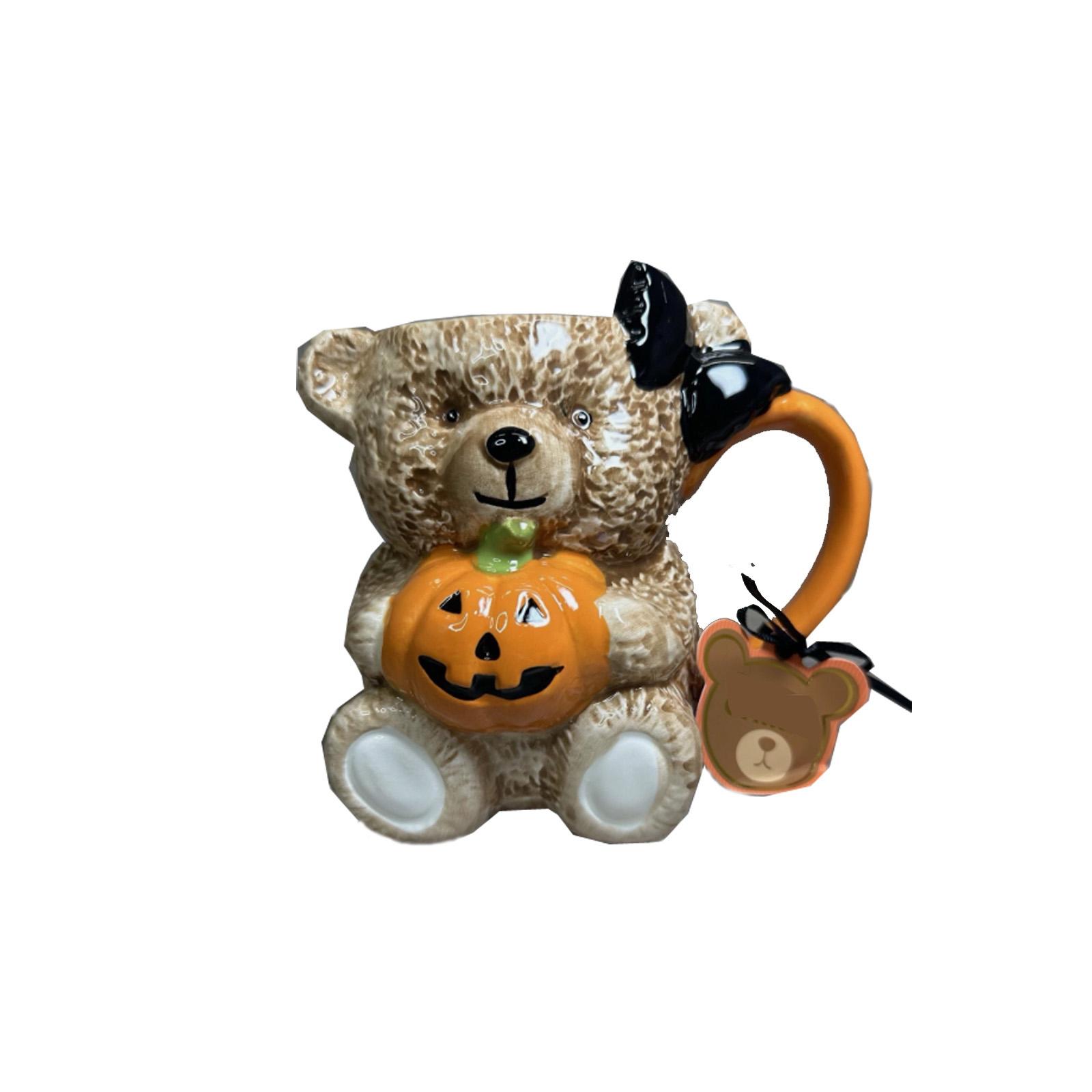 

Милая кофейная чашка в виде тыквы - Украшение на Хэллоуин - Чашка в виде медведя One Size