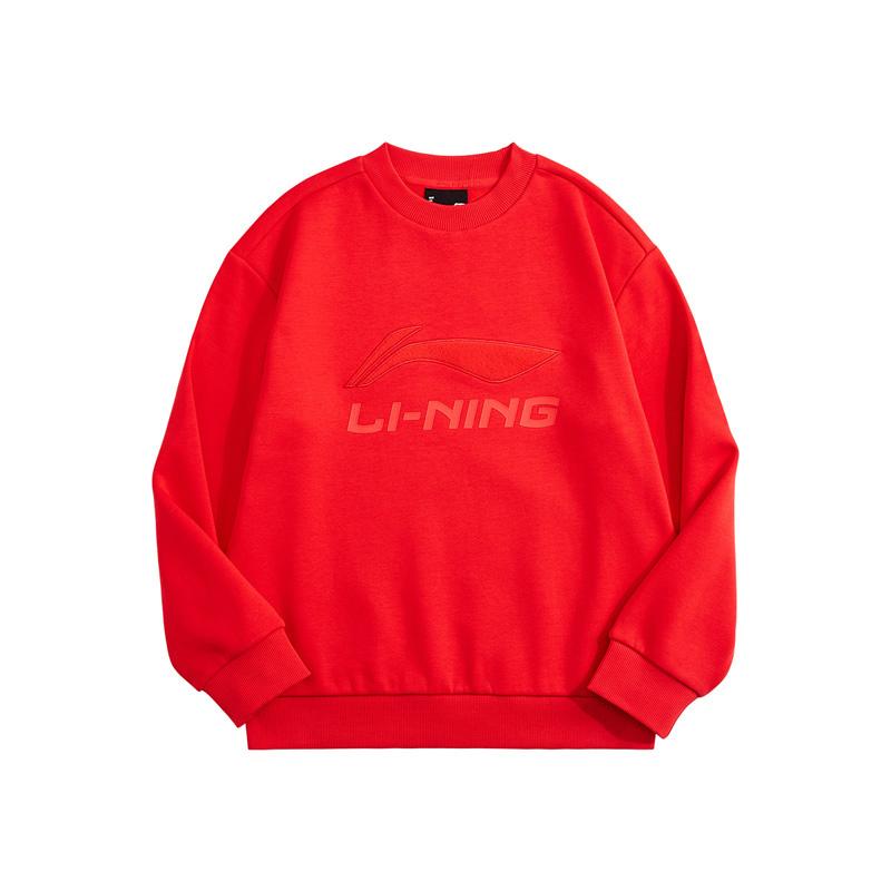 Li Ning Sweatshirt New Year Edition Unisex Vermilion YWDU463-1 130