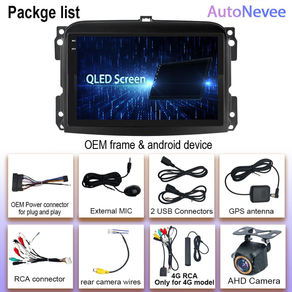 Wireless Carplay Android Auto For Fiat 500L Egea Doblo 2012-2017 Car Radio Stereo Navigation Multimedia Player Video NO 2din DVD