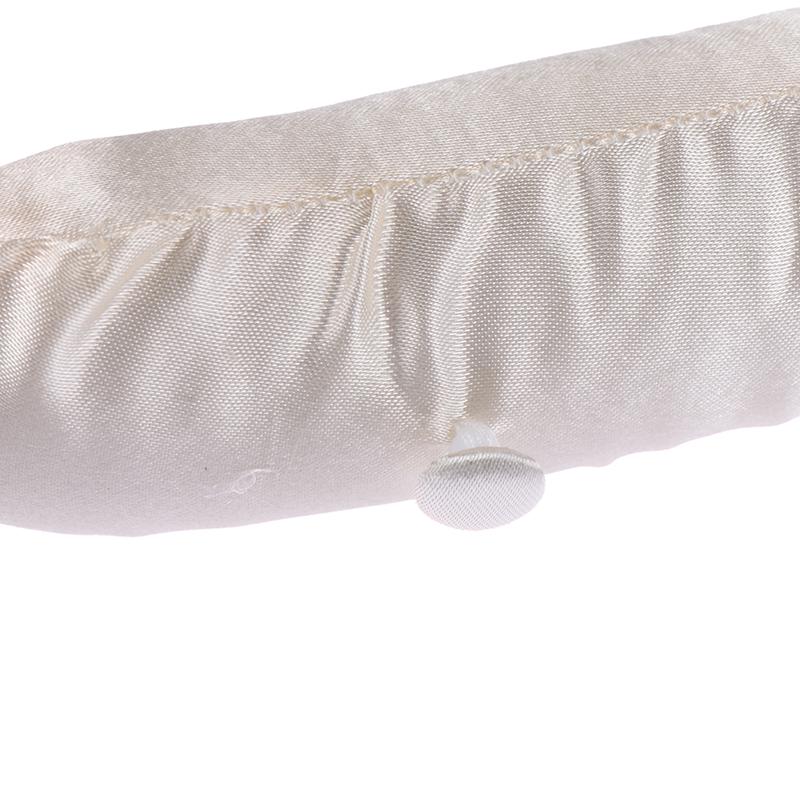 5 ks 38 cm bílé saténové vycpané ramínka na šaty kabát svatební