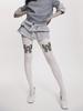 Cat Print Velvet Tights With Hip Lifting And Slimming For Casual Women