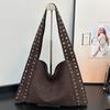Rivet Tote Bag Autumn New Fashion Trend Shoulder Bag Sweet Cool Style Underarm Small Square Bag
