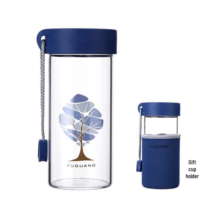 Fuguang Portable Single-Layer Glass Water Bottle