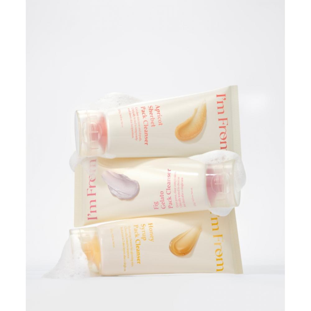 Imfrom [miniature Set] Pig Gelato + Honey Syrup + Apricot Sherbet Pack Cleanser 30g