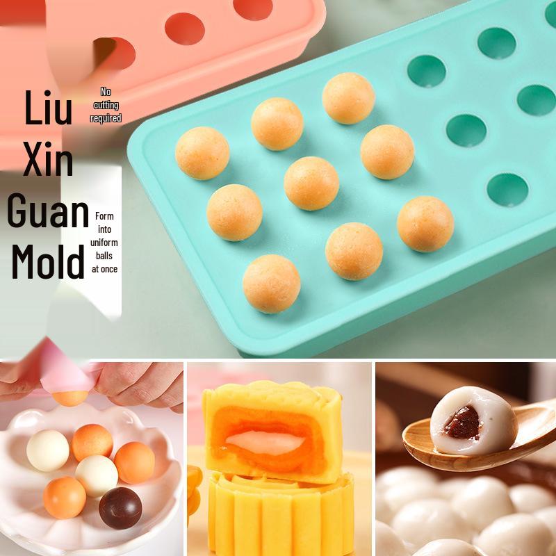 Moule Rond à Glaçons et à Gâteaux de Lune en Silicone de Qualité Alimentaire - Plateau DIY pour Savons et Grappes de Raisins
