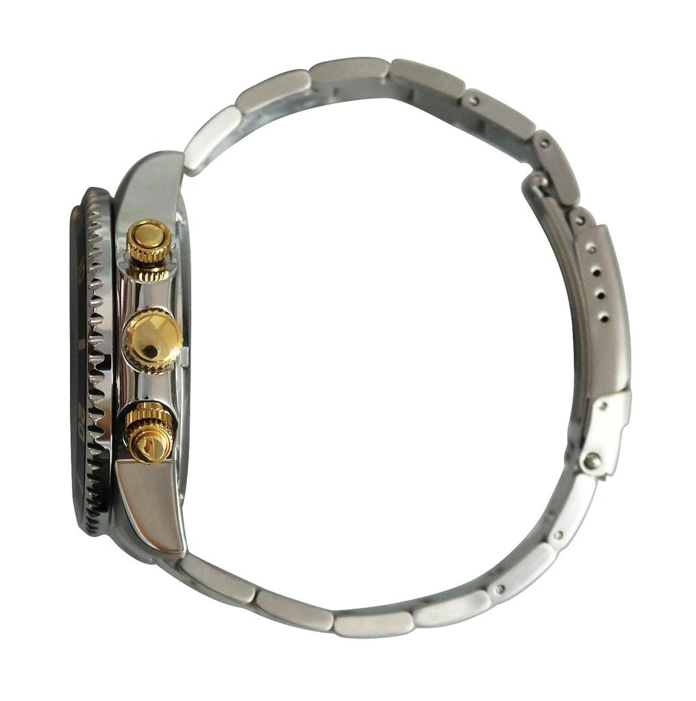 Solar Datum und Tag Welt USB-Ladegerät 20 ATM Wasserdichtigkeit und [ARTSTATE AS3210] Herren Funkuhr, Anzeige, Zeit, Inklusive, (Gold