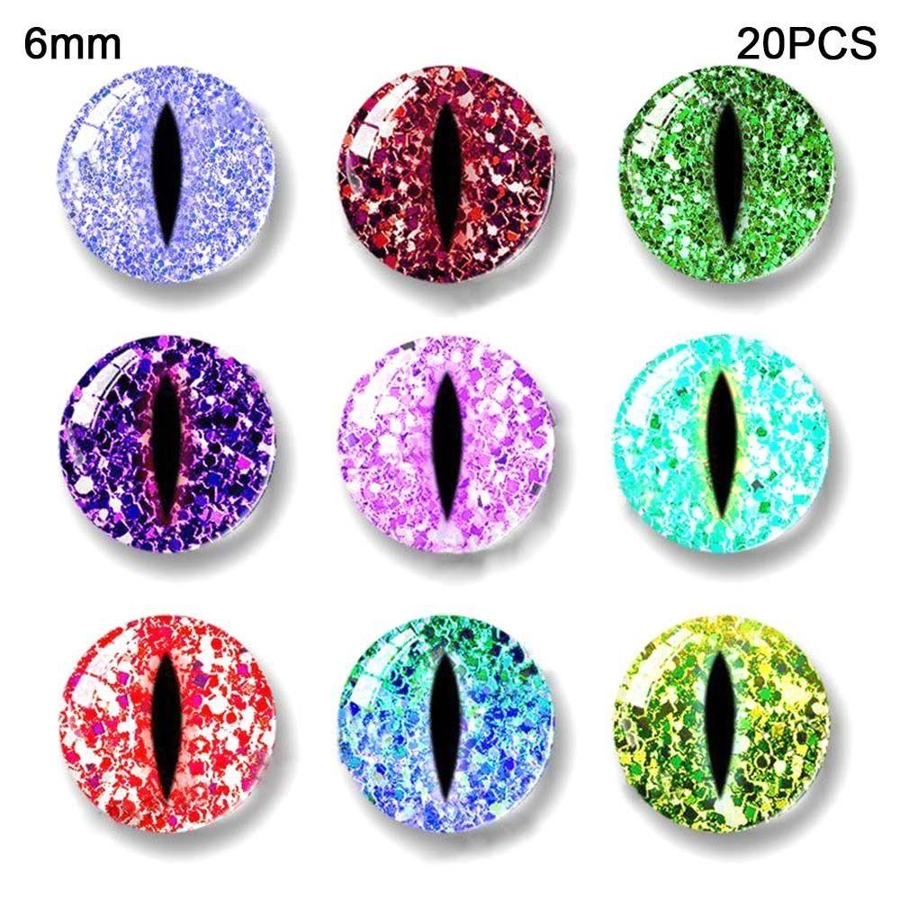 20pcs/10pairs 6mm-20mm Puppet Crystal Eyes Crystal Dolls DIY Tools  DIY Doll Accessories