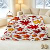 Autumn Leaves Series Printed Flannel Blanket Soft Warm & Cozy, Ideal for Dorm & Home, Adds Warm Fall Vibe