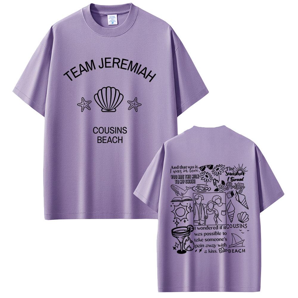 TV Play L'estate in cui sono diventata bella Squadra Jeremiah Cugini Spiaggia Stampa Grafica Maglietta Unisex Donna Casual Cotone Magliette Oversize