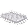 Multi-function Ceramic Soap Dish Stainless Steel Storage Dish Simple Drain Soap Box  Shower Room