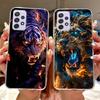 For Samsung Galaxy A72 A52 A52s Cool Dragon Tiger Painted Phone Case For Samsung A72 A52s A52 5G Soft Silicone TPU Cases