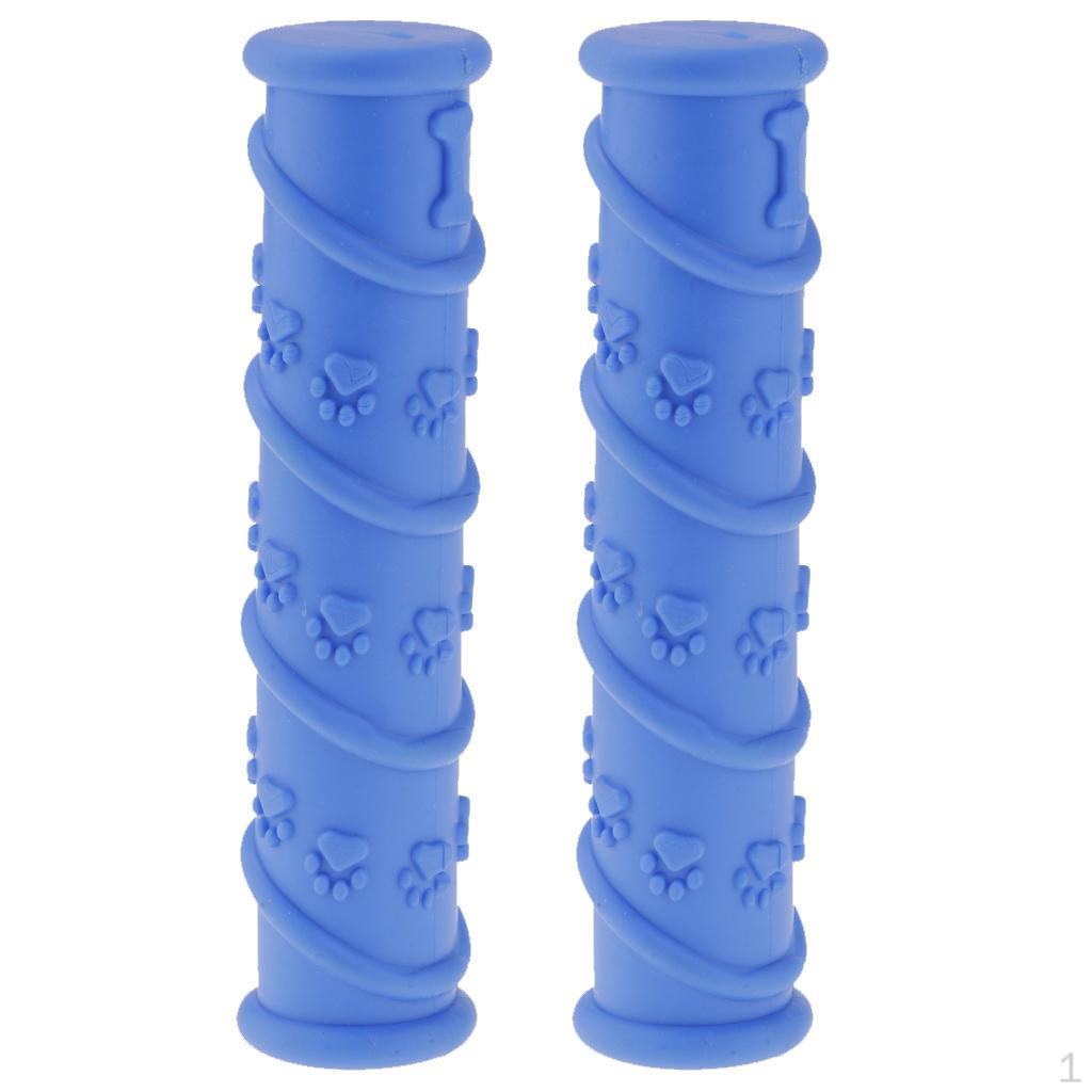 2 Dog Chew Toy Rubber Molar Bite Resistant Toys Blue,Green
