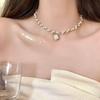 Elegant French Pearl Camellia Necklace: High-End Versatile Women's Choker