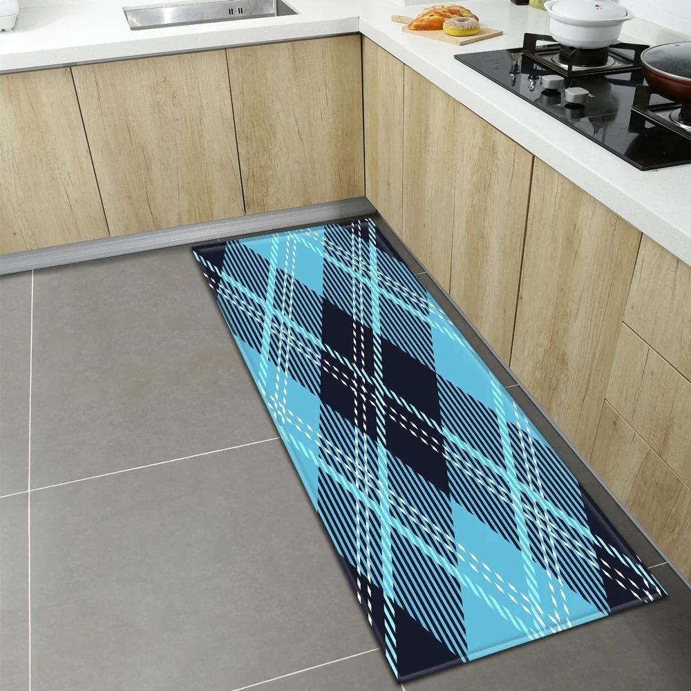 Geometric Print Home Kitchen Floor Mats Door Front Decoration Floor Mats